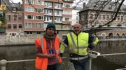Christophe Delaere (CREA-Patrimoine, à gauche) et Dominique Bosquet (SPW, à droite), partenaires pour ce projet de fouilles archéologiques subaquatiques Christophe Delaere (CREA-Patrimoine, à gauche) et Dominique Bosquet (SPW, à droite), partenaires pour ce projet de fouilles archéologiques subaquatiques