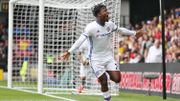 Michy Batshuayi célèbre son goal contre Watford en août 2016 Michy Batshuayi célèbre son goal contre Watford en août 2016