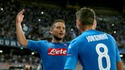 Mertens montre le voie de la phase de poules au Napoli, supérieur à Nice Mertens montre le voie de la phase de poules au Napoli, supérieur à Nice