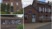 La maison de famille de Bourvil, son école et un monument à sa mémoire à Bourville La maison de famille de Bourvil, son école et un monument à sa mémoire à Bourville
