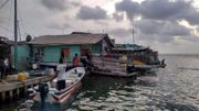 Santa Cruz del Islote, île colombienne des Caraïbes, le 30 juin 2020. Santa Cruz del Islote, île colombienne des Caraïbes, le 30 juin 2020.