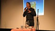 Herman Geijer, spécialiste de la survie, lors d'une conférence à Stockholm le 4 mai 2019. Herman Geijer, spécialiste de la survie, lors d'une conférence à Stockholm le 4 mai 2019.