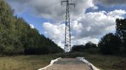 Chantier Boucle de l'Est : des accès surélevés et temporaires vers les pylônes électriques Chantier Boucle de l'Est : des accès surélevés et temporaires vers les pylônes électriques