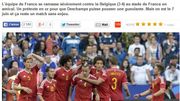 "Plus q'un but, un gouffre" entre la France et la Belgique "Plus q'un but, un gouffre" entre la France et la Belgique