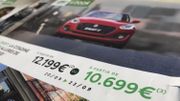 Voitures : impossible d'avoir les prix annoncés dans les publicités Voitures : impossible d'avoir les prix annoncés dans les publicités
