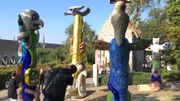 Un petit air de Barcelone au parc du Beffroi à Mons. Niki de Saint Phalle s'est inspirée de l'oeuvre d'Antonio Gaudi. Un petit air de Barcelone au parc du Beffroi à Mons. Niki de Saint Phalle s'est inspirée de l'oeuvre d'Antonio Gaudi.