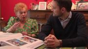 Huguette Huart devant ses dizaines d'albums consacrés à ses rencontres avec la famille royale Huguette Huart devant ses dizaines d'albums consacrés à ses rencontres avec la famille royale
