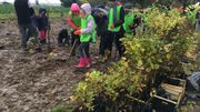 Les chaussures et les bottes sont pleines de boue, mais le vent et la pluie ne découragent personne Les chaussures et les bottes sont pleines de boue, mais le vent et la pluie ne découragent personne