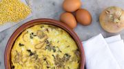 Recette : Frittata feta-haricots de soja Recette : Frittata feta-haricots de soja