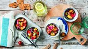 Recette : salade de pommes de terre au saumon et concombre marinés Recette : salade de pommes de terre au saumon et concombre marinés