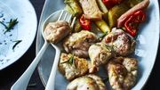 Recette : Ris d'agneau poêlés, rhubarbe et tomates confites Recette : Ris d'agneau poêlés, rhubarbe et tomates confites