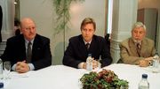 Michel Tromont en 1999 (à gauche), le roi Philippe, prince à l'époque et Robert Urbain (PS) Michel Tromont en 1999 (à gauche), le roi Philippe, prince à l'époque et Robert Urbain (PS)