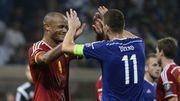 Vincent Kompany et Edin Dzeko Vincent Kompany et Edin Dzeko