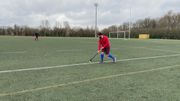 Lucas travaille ses passes avec Laurent Lucas travaille ses passes avec Laurent