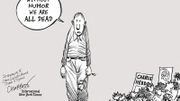 Un dessin de Patrick Chappatte publié en Une du New York Times en Janvier 2015, après les attaques de Charlie Hebdo Un dessin de Patrick Chappatte publié en Une du New York Times en Janvier 2015, après les attaques de Charlie Hebdo