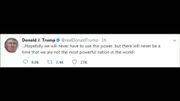 Tweet de Donald trump le 09 août 2017 Tweet de Donald trump le 09 août 2017