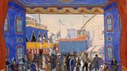Décor pour la production originale de Petrouchka en 1911 par Alexandre Benois. Décor pour la production originale de Petrouchka en 1911 par Alexandre Benois.
