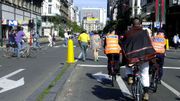 Les boulevards du centre, jadis dévolus aux voitures, réservés aux modes alternatifs le 24 septembre 2000. Les boulevards du centre, jadis dévolus aux voitures, réservés aux modes alternatifs le 24 septembre 2000.