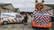Le dépanneur Jean-Louis Testelmans a dû investir dans deux camionnettes de balisage Le dépanneur Jean-Louis Testelmans a dû investir dans deux camionnettes de balisage