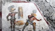 A Pompéi, un combat de gladiateurs sort de 20 siècles d'oubli A Pompéi, un combat de gladiateurs sort de 20 siècles d'oubli
