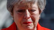 Theresa May en larmes lors de sa démission Theresa May en larmes lors de sa démission