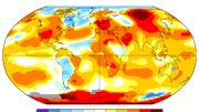 Carte des anomalies de température au mois de juin 2018 - données de la NASA Carte des anomalies de température au mois de juin 2018 - données de la NASA