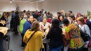 Rencontre entre journaliste et femmes expertes dans les locaux de la RTBF fin 2018 Rencontre entre journaliste et femmes expertes dans les locaux de la RTBF fin 2018