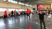Des écoliers de Hornu ont parlé anglais et néerlandais avec les joueurs de basket de Mons-Hainaut Des écoliers de Hornu ont parlé anglais et néerlandais avec les joueurs de basket de Mons-Hainaut