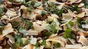 La salade d'avocats et de champignons de Paris de Julie Andrieu La salade d'avocats et de champignons de Paris de Julie Andrieu