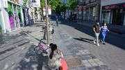 Systèmes de contrôle de respect des distances en test dans la rue commerçante, le Meir à Anvers Systèmes de contrôle de respect des distances en test dans la rue commerçante, le Meir à Anvers