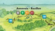 Carte des promenades d’Anhée Carte des promenades d’Anhée