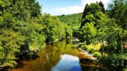 L'Ourthe - rivière en Belgique L'Ourthe - rivière en Belgique