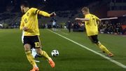 Eden Hazard et Kevin De Bruyne combinent Eden Hazard et Kevin De Bruyne combinent