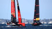 Coupe de l'America : Team New Zeland et Luna Rossa continuent leur coude à coude Coupe de l'America : Team New Zeland et Luna Rossa continuent leur coude à coude
