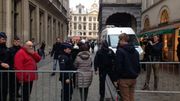 Photo prise ce vendredi matin par l'une de nos équipes à proximité de la Grand-Place de Bruxelles. Photo prise ce vendredi matin par l'une de nos équipes à proximité de la Grand-Place de Bruxelles.