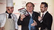 Gérard Depardieu lance sa gamme de produits alimentaires en Russie Gérard Depardieu lance sa gamme de produits alimentaires en Russie