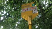 Le panneau de l'arrêt du bus 451 ne stipule pas que l'on ne puisse pas monter ni descendre du bus Le panneau de l'arrêt du bus 451 ne stipule pas que l'on ne puisse pas monter ni descendre du bus