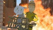 "Fire in cardboard city" : les aventures en carton d'un pompier malchanceux "Fire in cardboard city" : les aventures en carton d'un pompier malchanceux