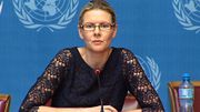 La porte-parole du Haut Commissariat des Nations Unies aux droits de l'homme, Cécile Pouilly. La porte-parole du Haut Commissariat des Nations Unies aux droits de l'homme, Cécile Pouilly.