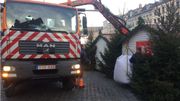 Des sacs de sable ont été installés dès ce mardi en début d'après-midi pour empêcher toute invasion de véhicules dans la zone piétonne du marché de Noël Des sacs de sable ont été installés dès ce mardi en début d'après-midi pour empêcher toute invasion de véhicules dans la zone piétonne du marché de Noël