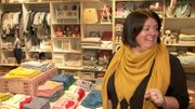 Géraldine Michaux, dans sa boutique de Louvain-la-Neuve Géraldine Michaux, dans sa boutique de Louvain-la-Neuve