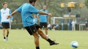 Ignazio Cocchiere (à gauche) à l'Inter avec Figo et Adriano Ignazio Cocchiere (à gauche) à l'Inter avec Figo et Adriano