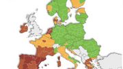 Carte des voyages : le sud de la France passe au rouge, une grande partie de la Grèce ainsi que la Sardaigne et la Sicile Carte des voyages : le sud de la France passe au rouge, une grande partie de la Grèce ainsi que la Sardaigne et la Sicile