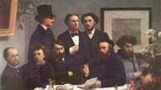 "Un coin de table" (1872), oeuvre d'Henri Fantin-Latour où l'on peut voir Paul Verlaine et Arthur Rimbaud assis à l'extrême gauche ! "Un coin de table" (1872), oeuvre d'Henri Fantin-Latour où l'on peut voir Paul Verlaine et Arthur Rimbaud assis à l'extrême gauche !