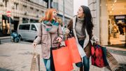 Girls carrying shopping bags Girls carrying shopping bags