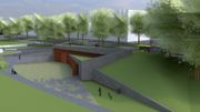 Une autre vue de la future centrale semi-enterrée du parc des Ursulines, située boulevard Kennedy, l'Hôpital Ambroise Paré (qui ne figure pas sur la photo) est situé à gauche. Une autre vue de la future centrale semi-enterrée du parc des Ursulines, située boulevard Kennedy, l'Hôpital Ambroise Paré (qui ne figure pas sur la photo) est situé à gauche.