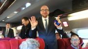 Charles Michel a rejoint Paris à bord d'un Thalys. Charles Michel a rejoint Paris à bord d'un Thalys.