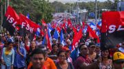En réaction à la montée de la pandémie, la Vice-présidente du Nicaragua avait appelé à une "marche de l'amour au temps du Covid-19". Des milliers de personnes avait répondu présentes, le 14 mars. En réaction à la montée de la pandémie, la Vice-présidente du Nicaragua avait appelé à une "marche de l'amour au temps du Covid-19". Des milliers de personnes avait répondu présentes, le 14 mars.