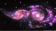 Magnifiques images d'une collision entre 2 galaxies: le cadeau de Noël de la Nasa Magnifiques images d'une collision entre 2 galaxies: le cadeau de Noël de la Nasa