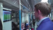 Mondial 2018: regarder un match dans le métro de Moscou, c'est possible Mondial 2018: regarder un match dans le métro de Moscou, c'est possible